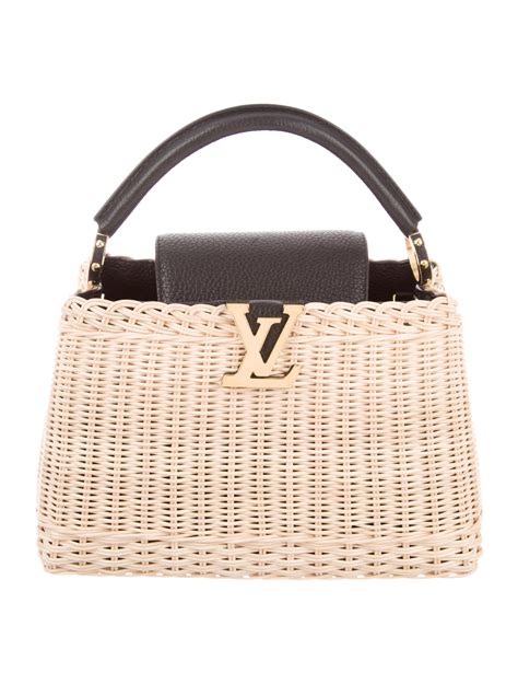 lv wicker capucines|capucines bb lv handbags.